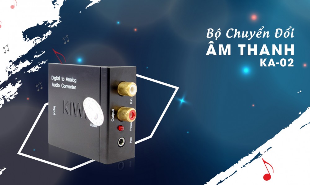 BỘ CHUYỂN ĐỔI ÂM THANH DIGITAL SANG ANALOG KA-02